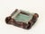 Glass Italian Curved Leather and Crystal Glass Ashtray from Nova Tecno, 1950s For Sale - Image 7 of 14