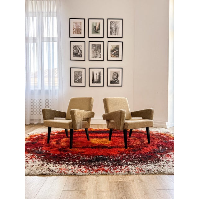 Set of Czechoslovakian Mid-Century Modern Armchairs from Jitona For Sale - Image 3 of 18