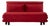 Multy Three-Seater Sofa in Red Fabric from Ligne Roset For Sale