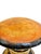 Pair of Mid-Century Anglo-Indian Leather & Rattan Drum Stools For Sale - Image 6 of 17