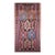 Antique Caucasian Kazak Kilim, Handwoven Wool, Geometric Design, Terracotta & Turquoise, 6x11 For Sale