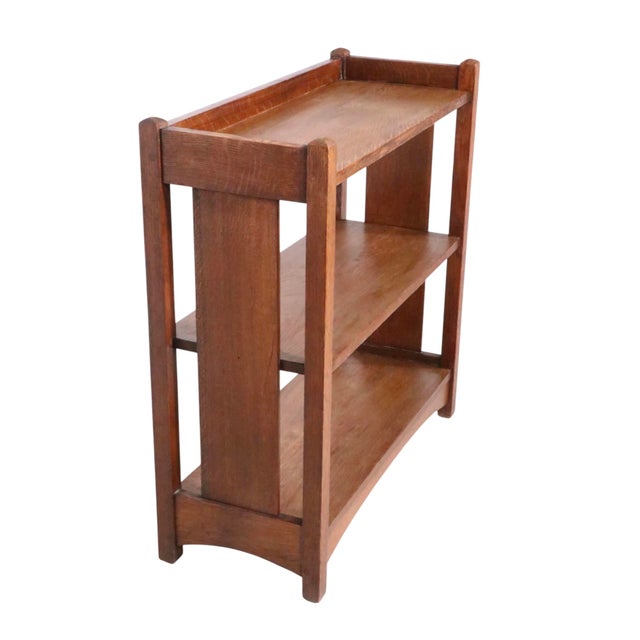 Charles Limbert Arts and Crafts Mission Bookshelf by Limberts C. 1910 For Sale - Image 4 of 17
