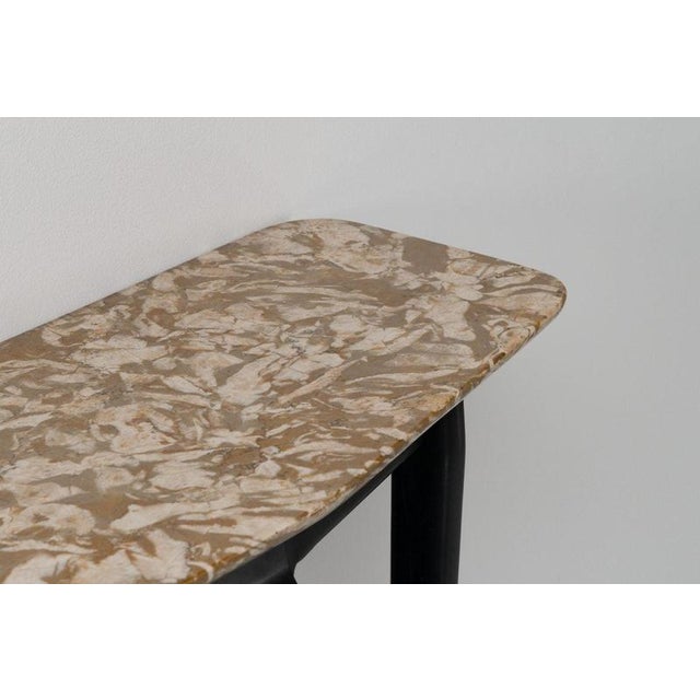 Breccia Marble Console Table, Italy, 1950 For Sale - Image 11 of 14