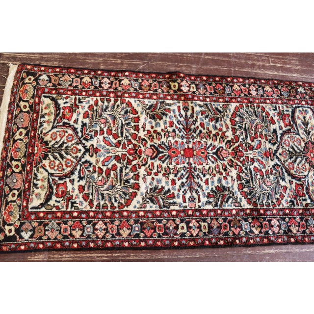 Mid 20th Century Persian Lilihan/Sarouk Runner For Sale In Chicago - Image 6 of 11