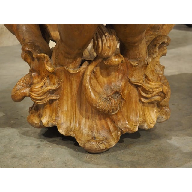 Unusual 18th Century Venetian Center Piece in Carved Walnut Wood, Circa 1780 For Sale In Dallas - Image 6 of 12