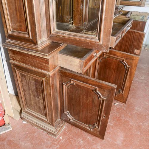 2000 - 2009 Double-body Sideboard in Wood, Metal, and Glass For Sale - Image 5 of 18