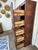 Antique Belgian Oak File Cabinet, 25 Drawers, Hubert Degee-Fabry, c.1920 – Modular 5-Tower Set For Sale - Image 10 of 12