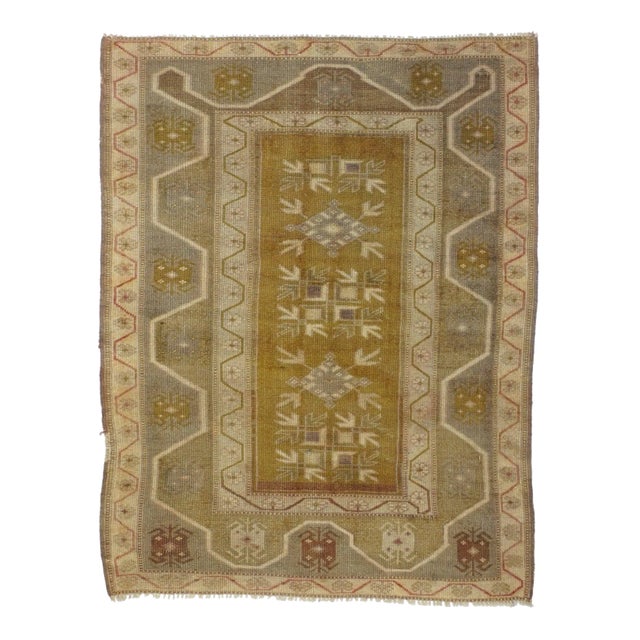 Oushak Rug 3' X 3'11'' For Sale
