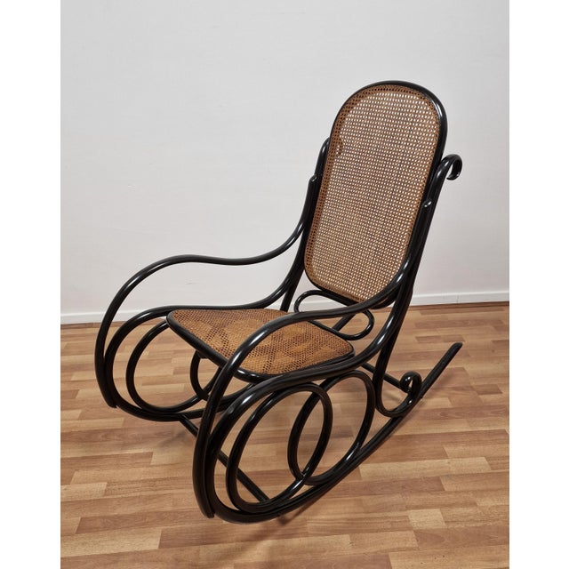 Antique Bentwood Rocking Chair from Thonet, 1890s For Sale - Image 12 of 12