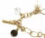 Late 20th Century K Di Kuore 18k Yellow Gold Diamond Pearls & Quartz Charms Link Bracelet For Sale - Image 5 of 6