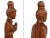 Mid 20th Century Life Size Hand Carved Solid Wood Sawasdee Thai Women Greeter Statue For Sale - Image 9 of 11
