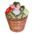 LastCHANCE!Mid-Century Holt Howard Style Trompe L’Oleil Basket of Vegetables For Sale