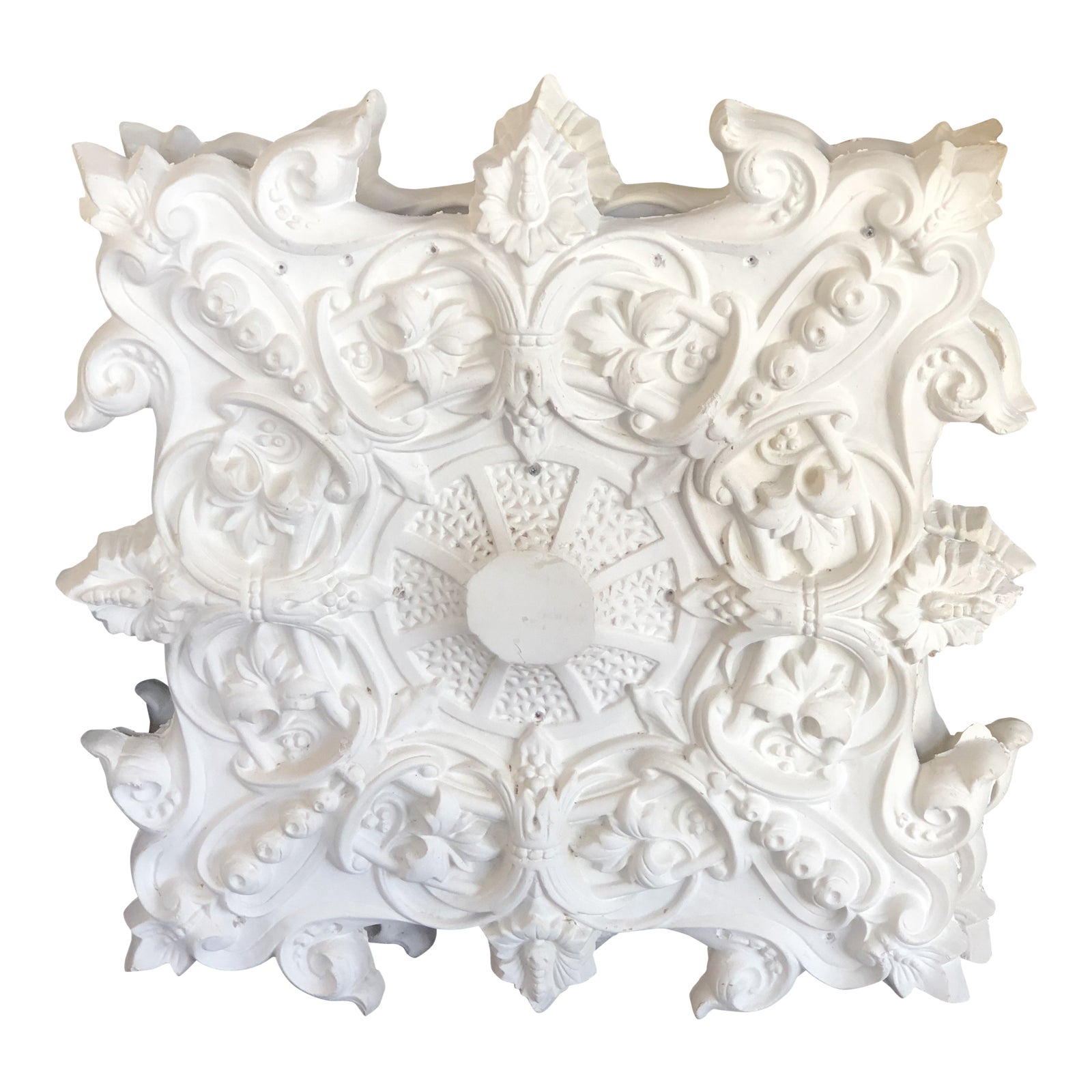 French Plaster Ceiling Medallion Chairish