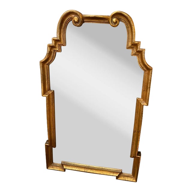 LaBarge Style Gold Leaf Wall Mirror For Sale