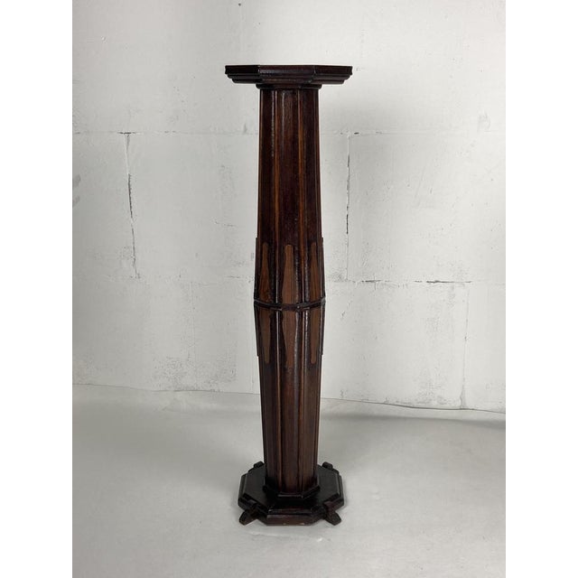 1920s Art Deco Dutch Amsterdam School Pedestal, 1920s For Sale - Image 5 of 15