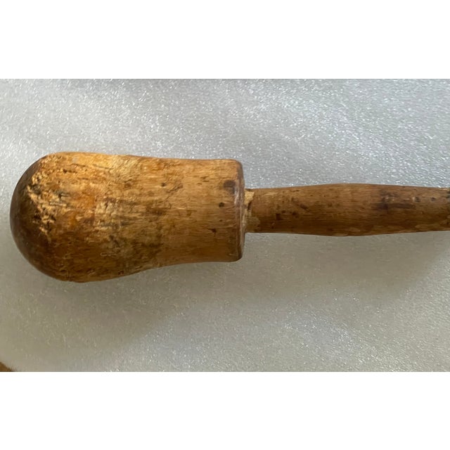 Wood 10 PCS Antique and Vintage Kitchen Wood Utensils With Pizza Board For Sale - Image 7 of 10