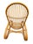 Italian Curved Bamboo and Rattan Armchair in the style of Roberti, 1960s For Sale - Image 9 of 10