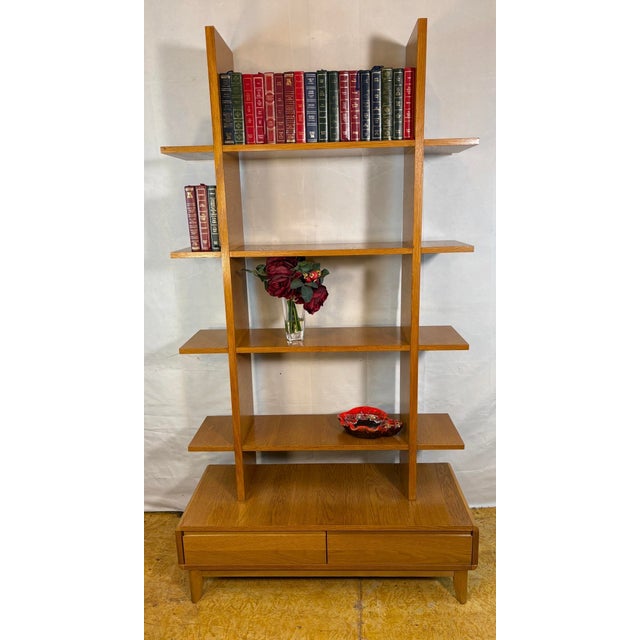 Mid-Century Modern Scandinavian Syle Teak Shelving Unit, 1990s For Sale - Image 4 of 12