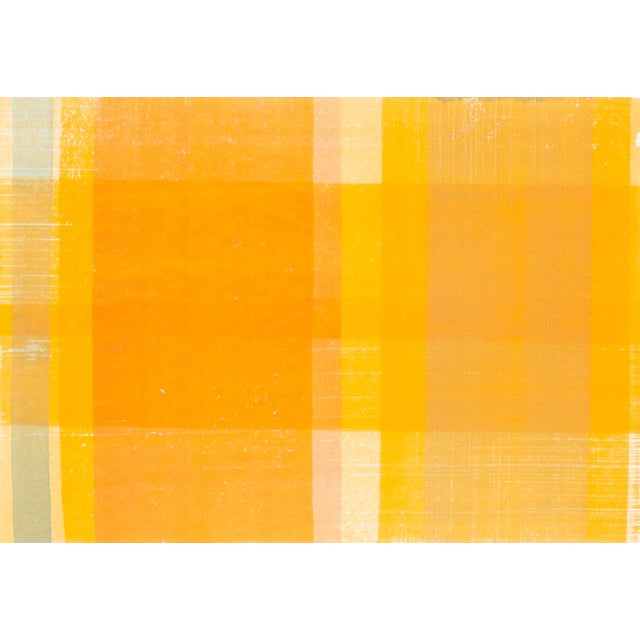 A 2016 abstract watercolor painting by the Irish artist Sheila Naughton. This painting features overlapping vertical and...