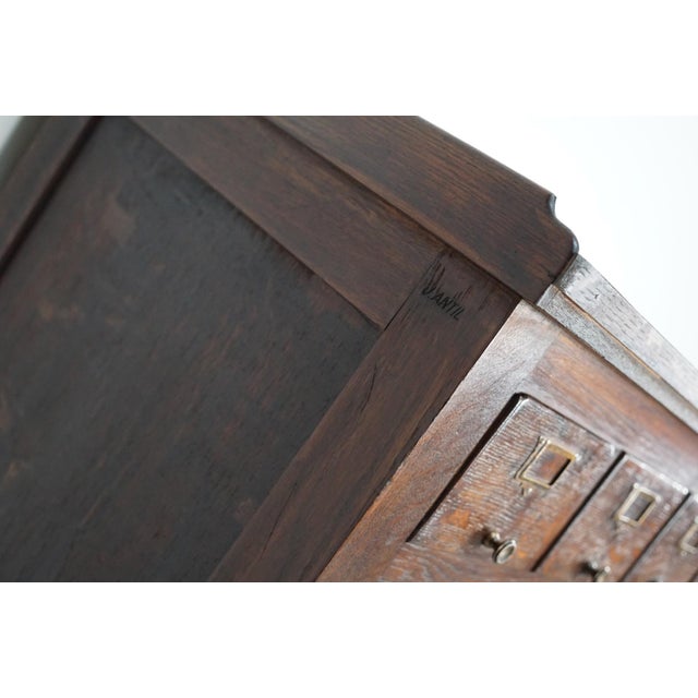 Large French Oak Notary Apothecary Cabinet, 1920s-1930s For Sale - Image 10 of 18