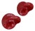 Red Wall Hooks Gancio 4702 by Olaf Von Bohr for Kartell, 1970s, Set of 2 For Sale