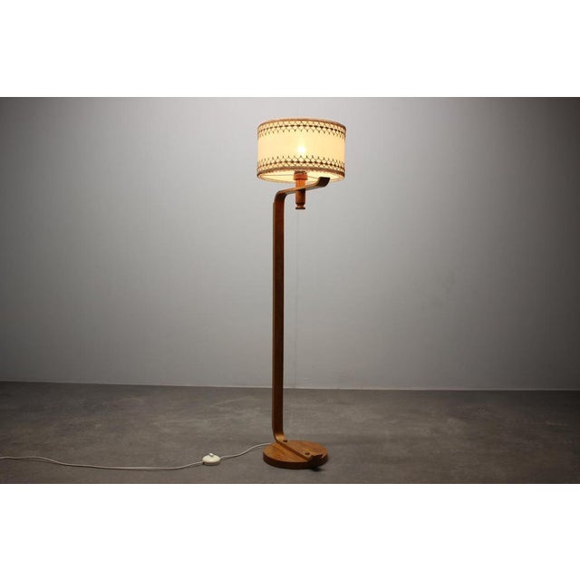 Mid-Century Scandinavian Wooden Floor Lamp, 1970s For Sale - Image 10 of 14