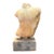 Neoclassical Marble Male Torso Study on Concrete Base, Grand Tour Style Fragment For Sale