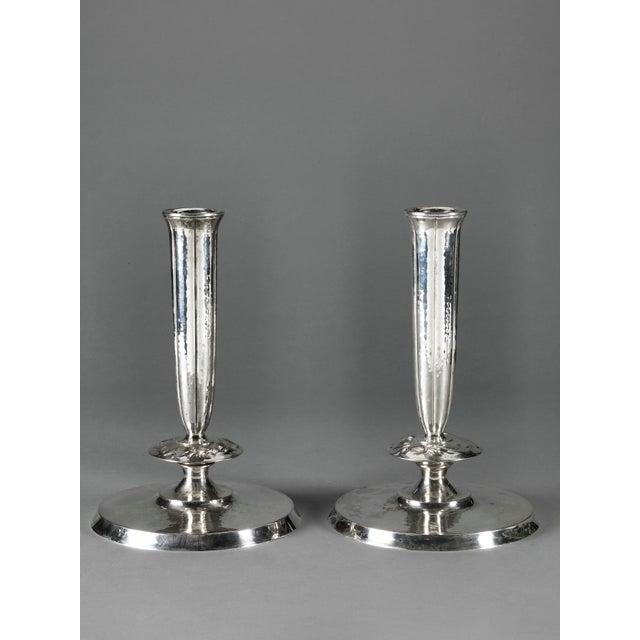 Vintage Art Deco Silver Candlesticks, 1920s, Set of 2 For Sale - Image 4 of 4