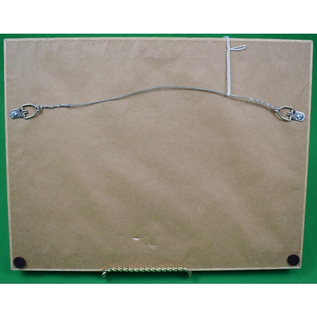 Art Sz: 6"H x 9"W Frame Sz: 10 1/4"H x 13 1/4"W Signed: A very Merry Christmas Arnold L. Hicks Arnold Lorne Hicks (1888-1970)