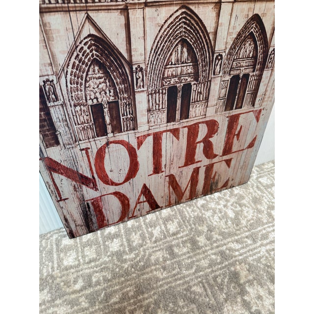 Castellammare Home Accents Notre Dame Wood Panel For Sale - Image 4 of 12