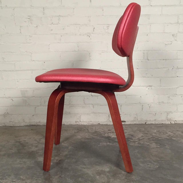 Eames Style Bentwood MidCentury Modern Side Chairs Set of 8 Chairish