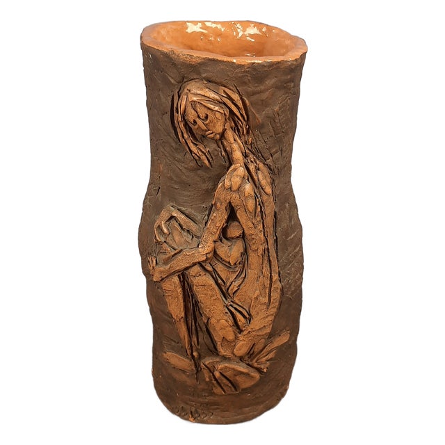 Vintage Terracotta Vase by Graziani Frido Pietrasanta, 1970s For Sale