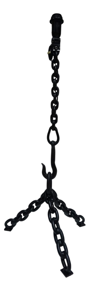 Vintage Brutalist Nautical Iron Chain Floor Lamp in the style of Franz West, 1970s