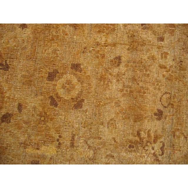 Indian 1920s Beige Geometric Antique Indian Indian Amritsar Rug 11' X 13'6" Hand Knotted Wool Carpet For Sale - Image 3 of 6