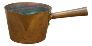Antique Duparquet Dh&m Copper Sugar Candy Jam Sauce Pot Pan With Spout