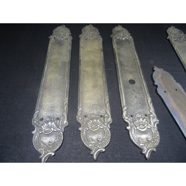 1960s Extra Large Vintage Black Plates For Sale - Image 5 of 5