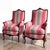 Bright Pink Mid-Century French Style Carved Mahogany Arm Chairs W/ Down Cushions - Pair For Sale - Image 8 of 8
