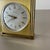 Vintage Hollywood Regency Brass Glass Table Clock from Kienzle, Germany, 1960s For Sale - Image 6 of 16