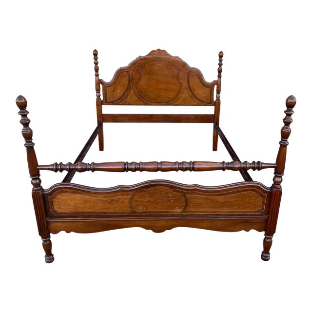 Early 20th Century Depression Era Full Size Bed For Sale