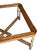 Vintage Faux Bamboo Brass & Glass Coffee Table | Hollywood Regency Chinoiserie Cocktail Table | Campaign Style Designer Square Coffee Table For Sale - Image 12 of 13
