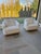 White Pair of Rh Oslo Teak Swivel Outdoor Lounge Chairs For Sale - Image 8 of 8