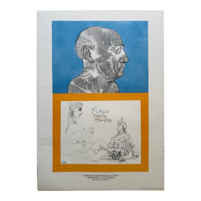 Michael Mathias Prechtl (1926–2003), Picasso: Dessins 1970–1972, Original Vintage Exhibition Poster For Sale