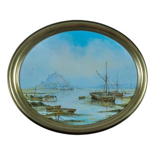 Henry Woodward, St Michaels Mount Cornwall, Oil Painting, Framed For Sale