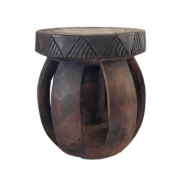 Vintage African Baga Low Stool Guinea-Bissau For Sale In New York - Image 6 of 7