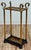 Chapman Manufacturing Company Vintage Chapman Swan Head Brass and Iron Umbrella Stand For Sale - Image 4 of 10