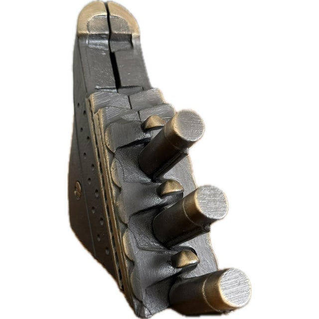 Vintage Cast Bronze Figural Money Bank of the Sinking Titanic Cast in 2005 by the famous artist, Scott Nelles Money is put...