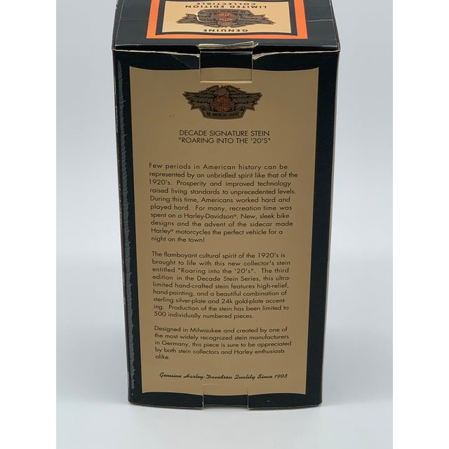 1990s Roaring Into the Twenties Harley Davidson Beer Stein For Sale - Image 5 of 10