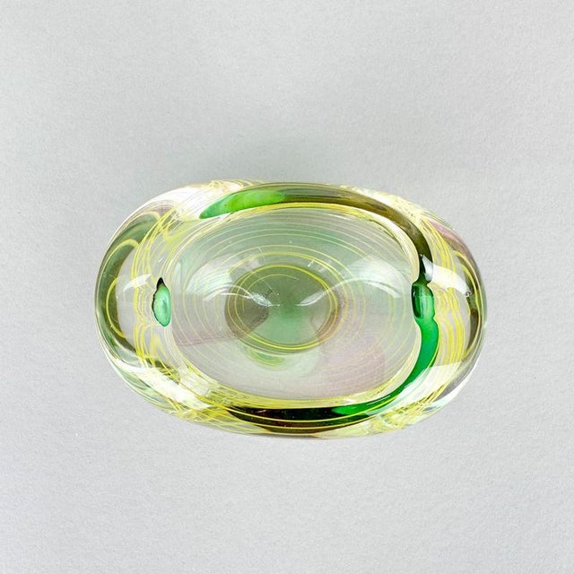 Glass Art Glass Ashtray attributed to Stanislav Libensky, 1970s For Sale - Image 7 of 9