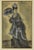 Erhard Klepper, Noble Woman, 1948, Mixed Media on Paper For Sale - Image 4 of 4