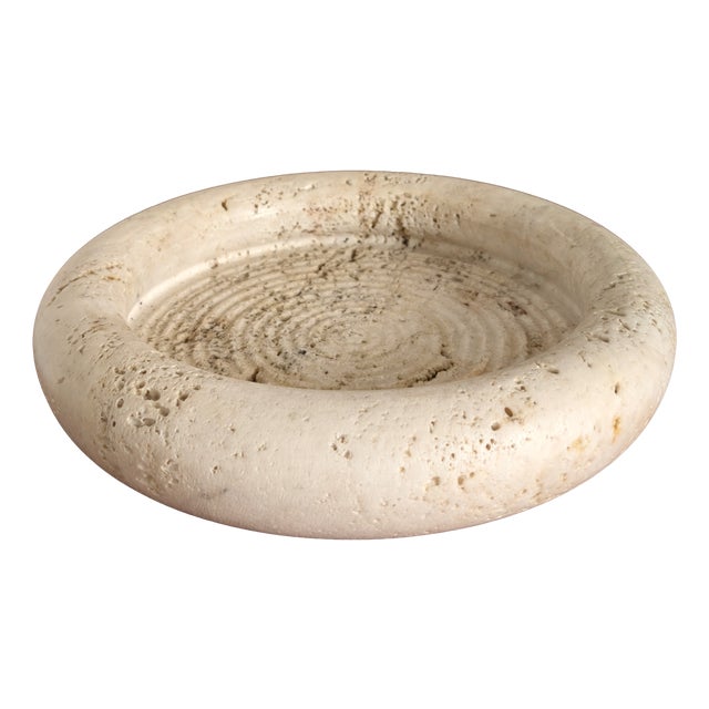 Vintage Travertine Vide Poche by Fratelli Mannelli, 1970s For Sale